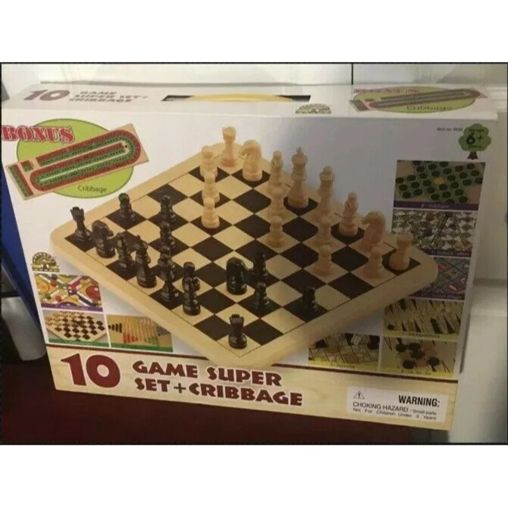 New 10 Game Super Set Plus Bonus‎ Cribbage Challenge Master Game Co